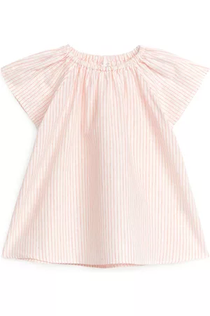 ARKET Baby Jurken - Linen Cotton Dress - Orange