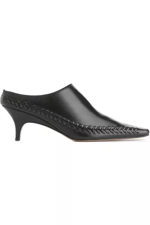 ARKET Dames Clogs - Kitten Heel Mules - Black
