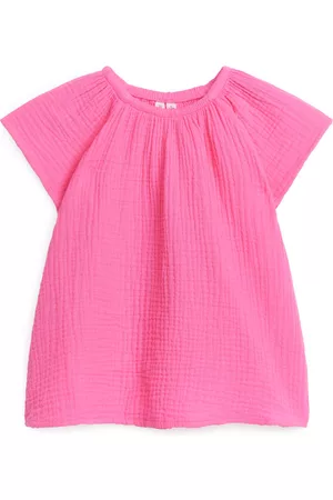 ARKET Baby Jurken - Short Cheesecloth Dress - Pink