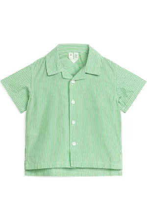 ARKET T-shirts - Seersucker Baby Resort Shirt - Green