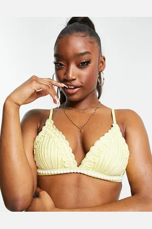 River Island Moulded triangle bikini top in