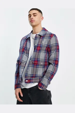 Farah Wilcox check trucker jacket