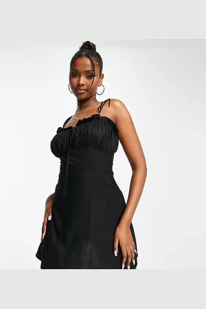 AsYou Ruched bust cami mini dress in