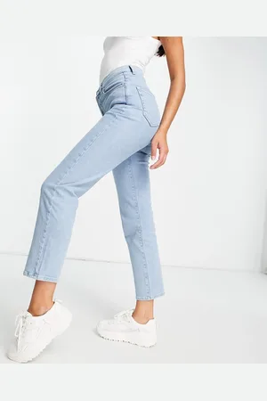 NA-KD Cotton straight leg jean in light