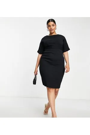 Closet Ribbed pencil mini dress in