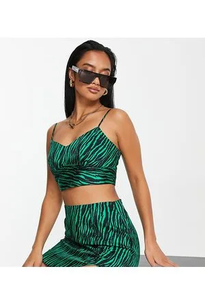 River Island Co-ord bralet in animal