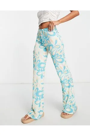 NA-KD X Miss Lisibell co-ord high waist trousers in paisley print