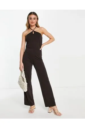 Monki Halterneck jumpsuit in