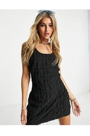 Weekday Scoop neck racer back mini dress in