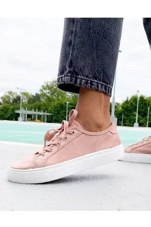 ASOS Dizzy lace up trainers in warm beige