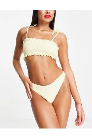 The Frolic Louisa high leg bikini bottom in lemon