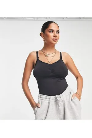 Mamalicious Maternity strappy top in black