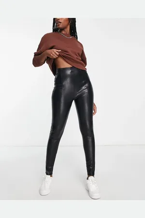 Stradivarius Faux leather skinny trouser in
