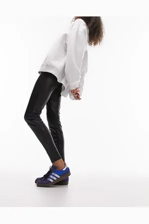 Topshop Faux leather skinny fit trouser in