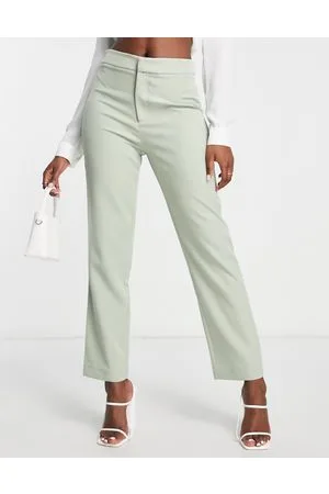 Little Mistress Bridesmaid suit trouser in sage