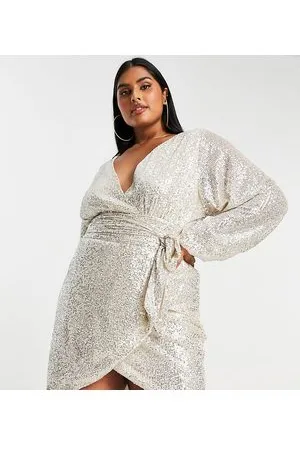 Pretty Lavish Embellished balloon sleeve mini dress in