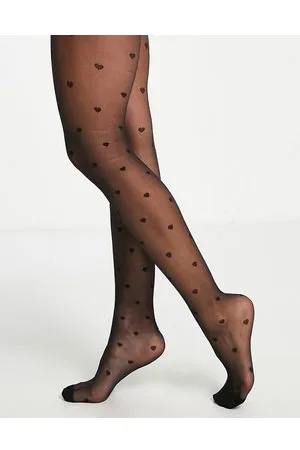ASOS 20 denier all over heart tights in