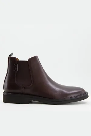 Ralph Lauren Talan leather chelsea boot with pony logo in