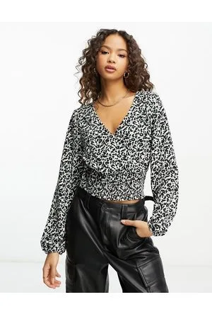 JDY Karla animal print smock top