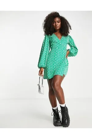Glamorous Tulip print wrap mini dress in