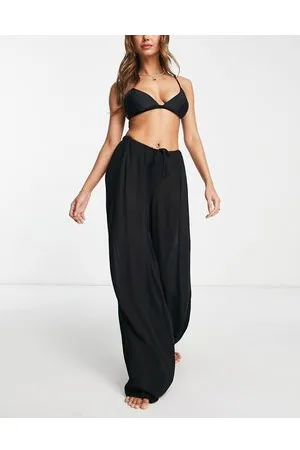 ASOS Drawstring palazzo beach trouser in