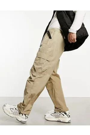 Lacoste Relaxed fit worker trousers in beige