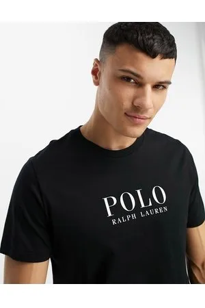 Ralph Lauren Loungewear t-shirt in with chest text logo