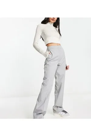 COLLUSION Straight leg tailored trouser in light
