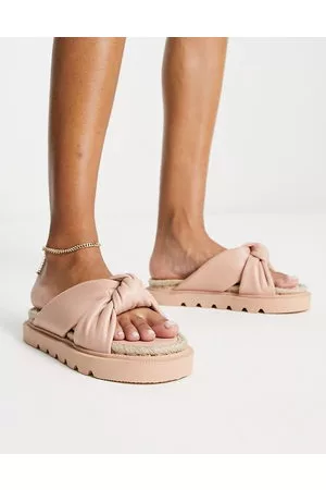 ASOS Jemima cross strap espadrilles in light