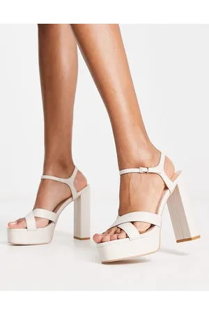 Simmi London Simmi London Lemonade platform heeled sandals in bone