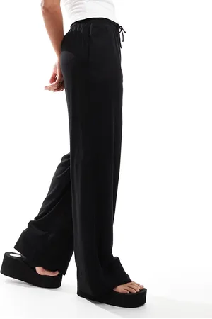 Monki Drawstring waist trousers in
