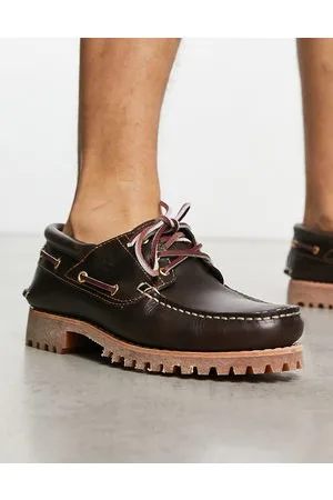 Timberland Authentics 3 eye classic boat shoes in full grain leather