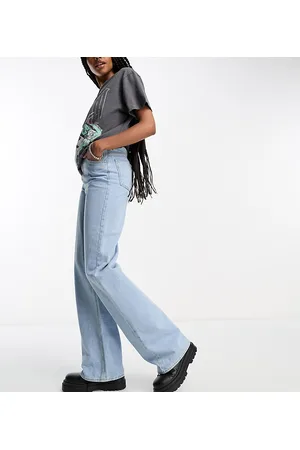 ASOS Dames Jeans - ASOS DESIGN Tall dad jeans in light blue