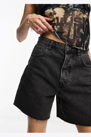 Stradivarius STR denim bermuda short in wash
