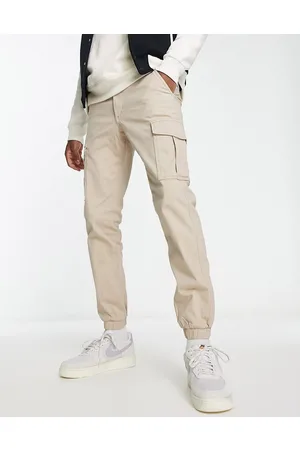 JACK & JONES Intelligence cuffed cargo trouser in beige