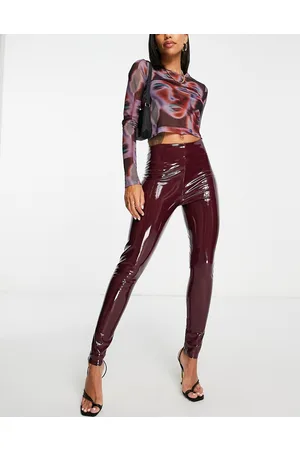 Commando Faux leather patent perfect control co-ord legging in dark