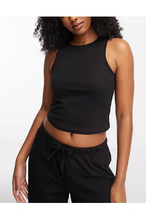 ASOS Mix & match cotton racer front pyjama vest in