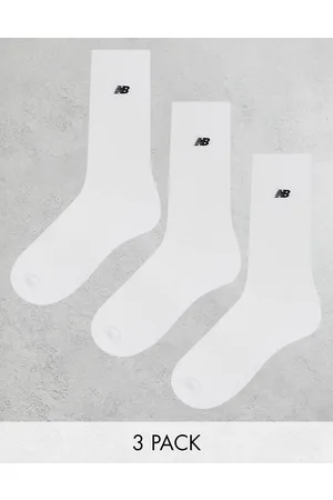 New Balance Embroidered logo crew socks 3 pack in