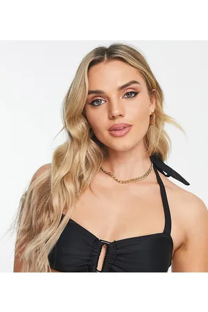 The Frolic Marin trim detail bikini top in