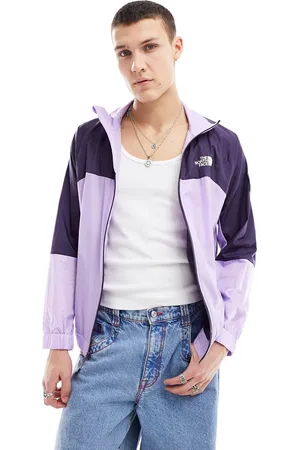 The North Face NSE Windshell zip tracktop in lilac and