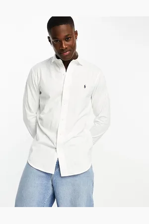 Ralph Lauren Icon logo estate collar jersey sport shirt in