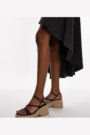 Topshop Wide Fit Jess espadrille wedge in