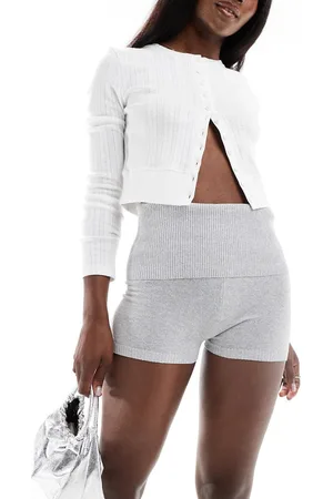 Stradivarius STR fold over waist short in