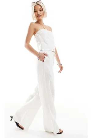 Emory Park Linen style wide leg trousers in co-ord