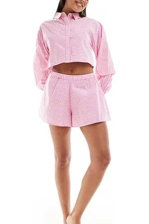 Luna Short in gingham check in