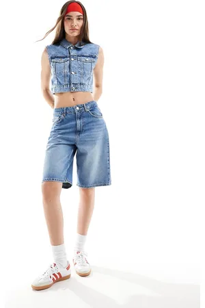 Stradivarius Denim jort in medium