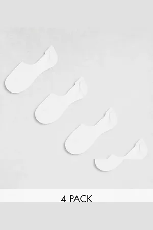 Pieces® 4 pack footsie invisible socks in