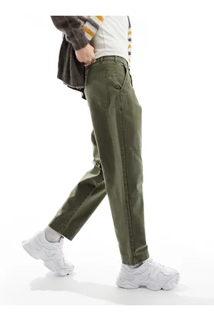 Barbour Straight leg trousers in green