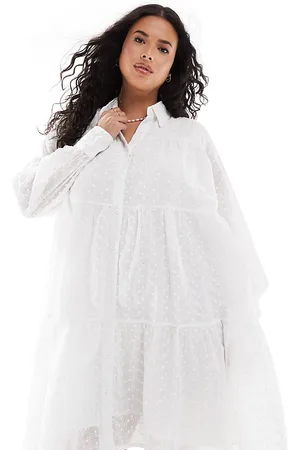 In The Style Broderie shirt dress in
