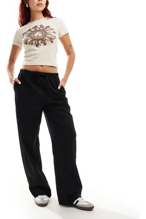 Weekday Mia linen mix trousers in